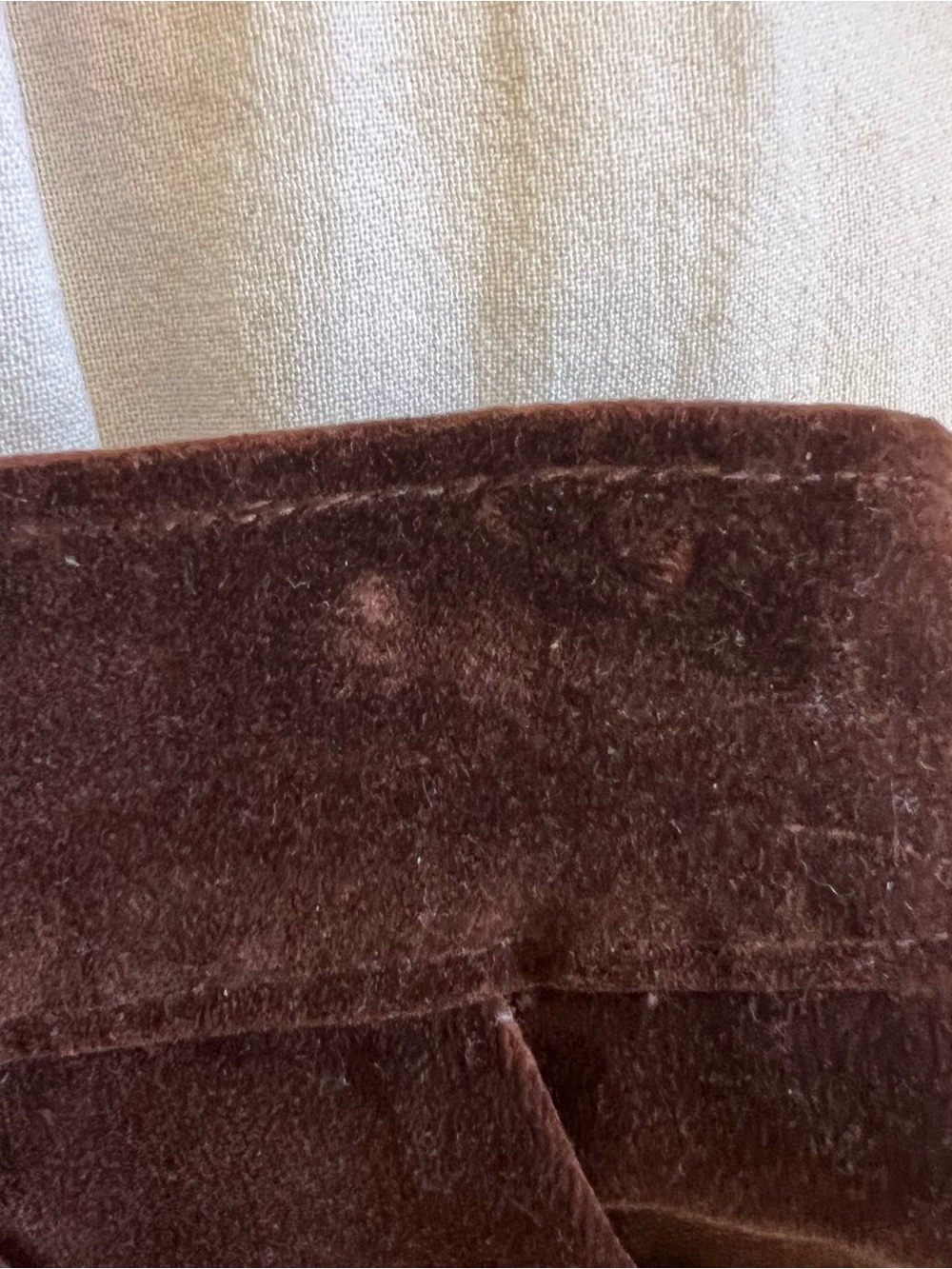 Vintage Brown Velvet Wide Leg Cropped Pant - Picture 14 of 14